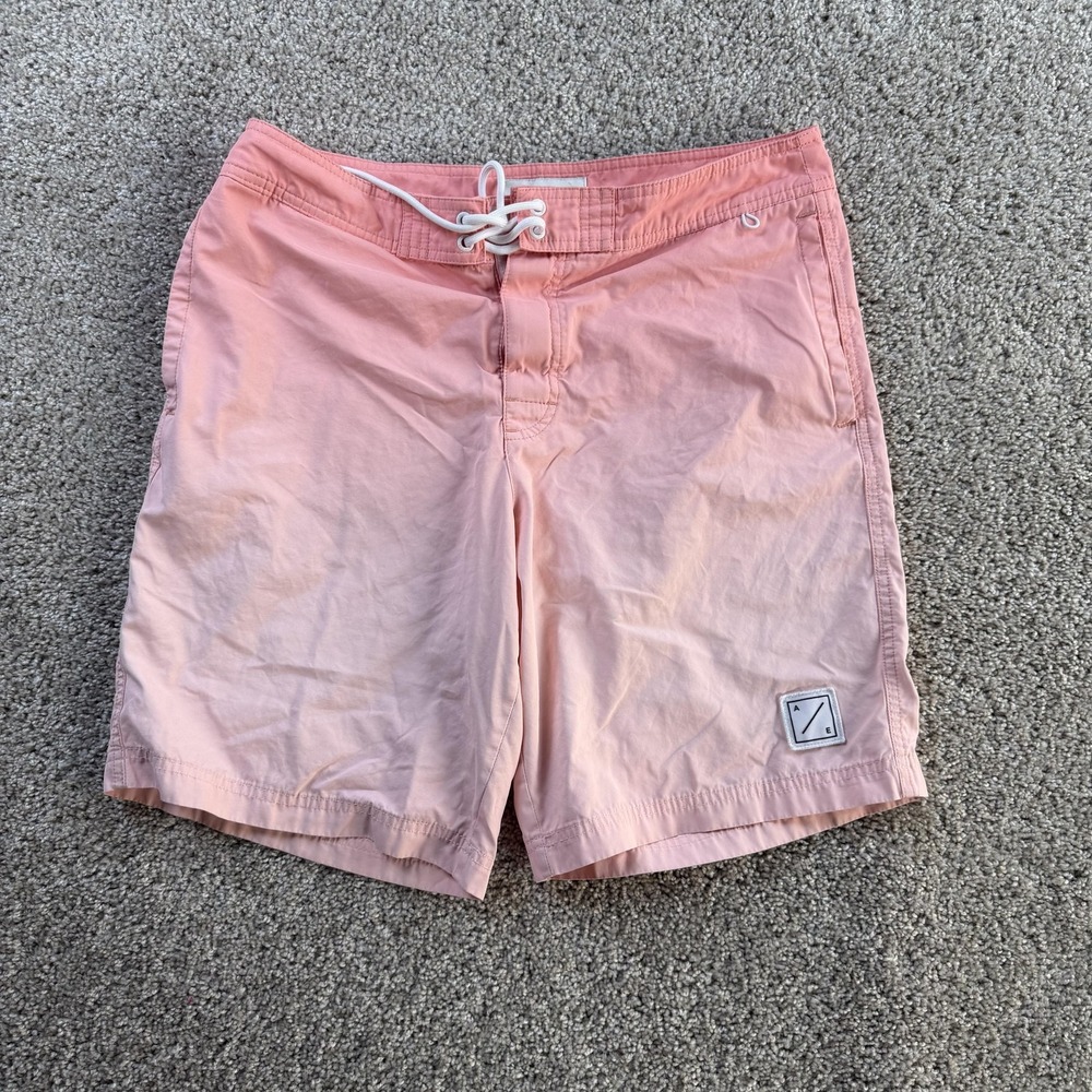 American Eagle Outfitters Swim Shorts Mens Medium Pink Ombré Trunks Beach